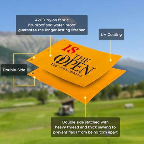 2026 UK Open Embroidered Golf Flag, 14 x 20 in - Image 2
