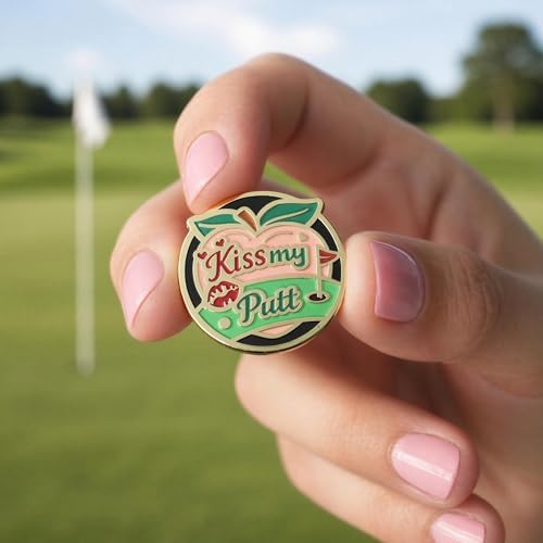 Kiss My Putt Golf Ball Marker - Image 2