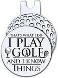 Hafhue That's What I Do I Play Golf Golf Ball Marker by Hafhue