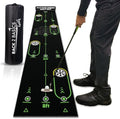 BACK 2 BASICS GOLF 10ft Compact Golf Putting Mat, Indoor & Outdoor Practice by BACK2BASICSGOLF