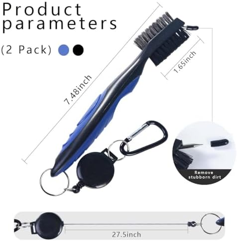 OBTANIM 2 Pack Golf Club Brush Groove Cleaner Tools - Image 2