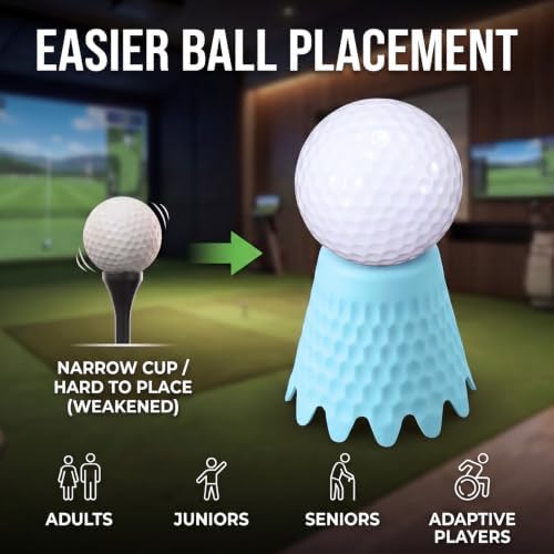 Plastic Golf Simulator Tees, 1/4 to 2 Inch - Image 5