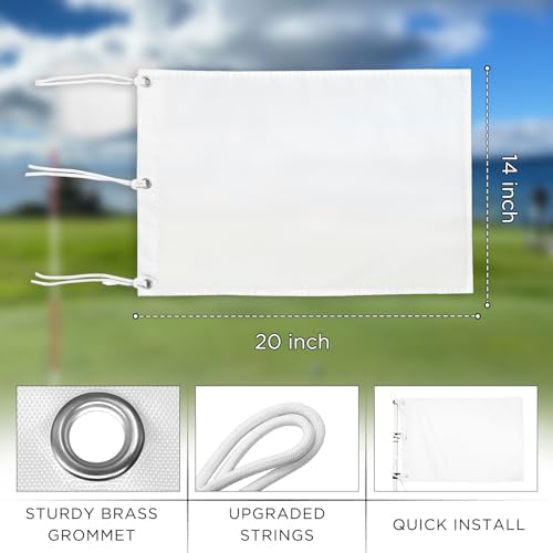KINGTOP Golf Flags with Grommets, 14 x 20 in, 420D Nylon - Image 3