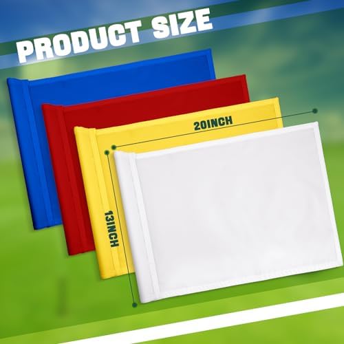 Mixweer 4 Pcs Solid Golf Flag - Image 3