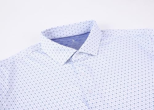 Alex Vando Mens Golf Shirt Moisture Wicking Classic Print Golf Shirts - Image 3