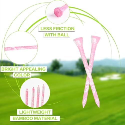 FINGER TEN Stylish Golf Tees Wood 100 Pack - Image 3