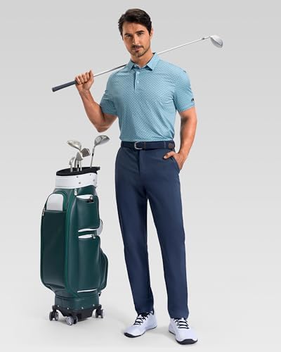 Obla Men's Golf Shirt Short Sleeve Dry Fit Collared Polo Shirts - Image 6