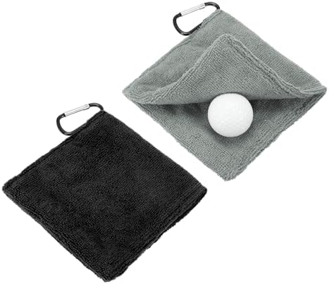 Small Microfiber Golf Towel, Pocket Golf Ball Towel by YELARXI