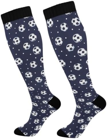 White Baseballs Stitching Compression Sock by Unknown