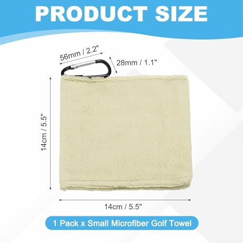 Small Microfiber Golf Towel, Pocket Golf Ball Towel - Image 2