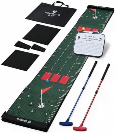 GIRAFFYCO Golf Putting Mat Set, Indoor Golf Game by Unknown