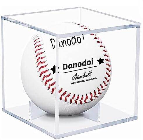 Danodoi UV Protected Clear Acrylic Baseball Display Cube by DANODOI