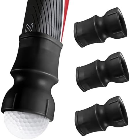 Golf Ball Retriever for Putter Value 3 Pack，Durable Flexible Rubber Suction Cup by Unknown