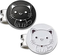 Adhere Golf Ball Markers Personlized Double Side Cute cat Logo Enamel by Unknown