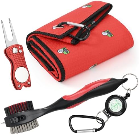 Mile High Life Printed Golf Towel, Brush Tool Kit, Divot Repair Tool, by MileHighLife
