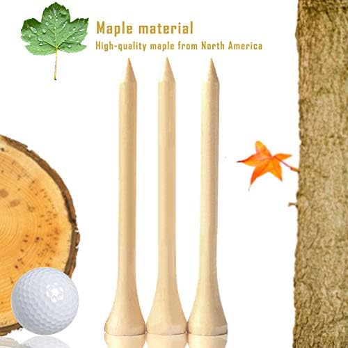 250/130/100 Pack of 2-3/4 or 3-1/4 Inches Professional Bamboo Golf Tees - Image 3