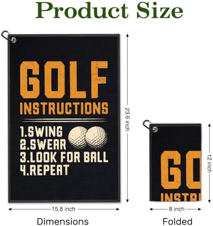 Golf Instructions Golf Towel - Image 2