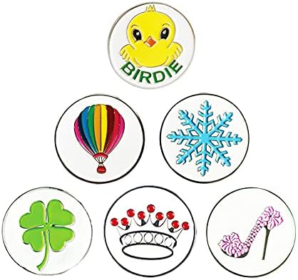 Myartte Golf Ball Marker 24.4 mm Assorted Patterns by Myartte