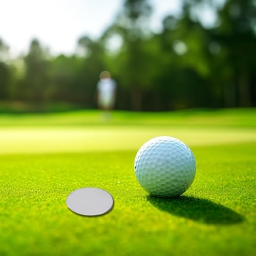 PLIGREAT Golf Ball Marker Blank, Blank Ball Coin Golf Markers Suit Golfing Tool - Image 4
