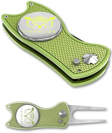 VISUALIZE Elite Switchblade Golf Divot Repair Tool Set by VISUALIZE