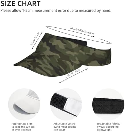 Sports Sun Visor Hats Adjustable Men Women Lightweight Packable Cooling Empty - Image 4