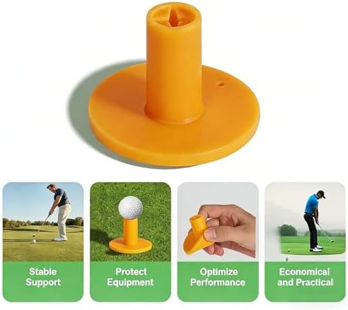 Rubber Golf Tees for Mats Adjustable Height Golf Simulator Tees, Indoor Outdoor - Image 4