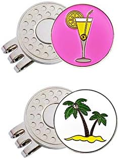 Golf Ball Markers with Hat Clips Value Sets by GOLTERS
