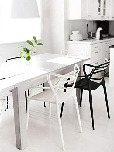 2xhome Modern Dining Chair | Stackable Indoor or Outdoor Entangled Side Chair | - Image 8