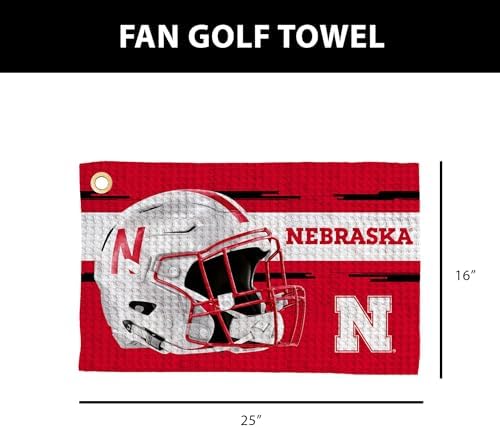 Northwest NCAA Golf Towel, Official Licensed Microfiber Waffle Fabric, - Image 4