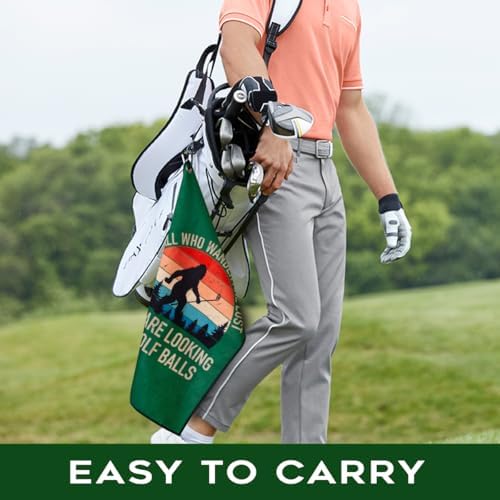 Funny Not All Who Wander are Lost Printed Golf Towel - Image 5