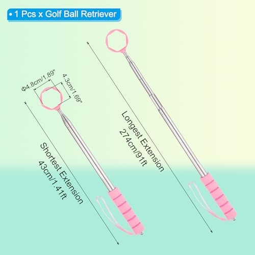 PATIKIL Golf Ball Retriever Telescopic Head Ball Grabber - Image 2