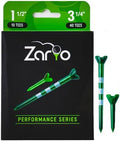 Zario Plastic Golf Tees 3 1/4 Inch Combo by Zario