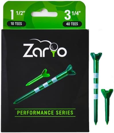 Zario Plastic Golf Tees 3 1/4 Inch Combo by Zario