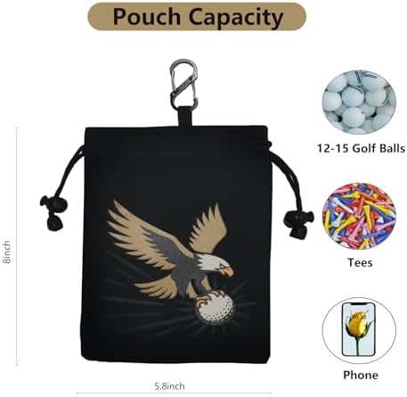 Golf Valuables Pouch, Golf Balls Bag - Image 2