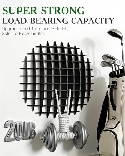 Wall Mount Golf Ball Display Case Golf Ball Display Rack Holds 78 Balls - Image 4