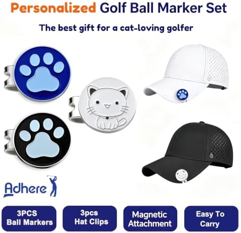 Adhere Golf Ball Markers with Strong Magnetic Hat Clip - Image 4