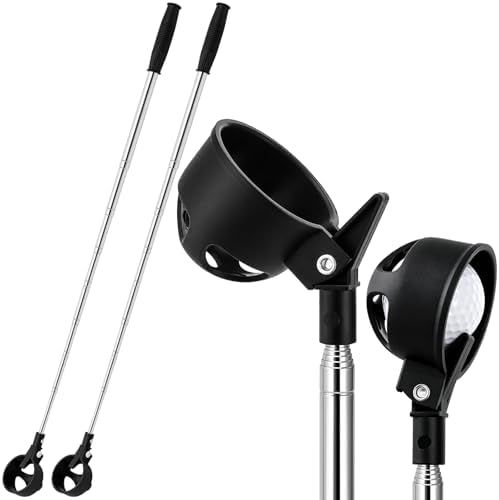 AVLA 2 Pack Golf Ball Retriever, Pro Auto-Lock Golf Ball Grabber Telescopic by AVLA