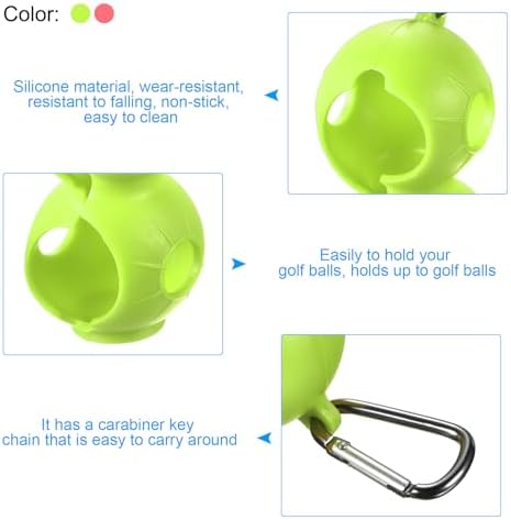 PATIKIL Golf Ball Holder, Silicone 2 Balls Carrier Protective Portable Sleeve - Image 3