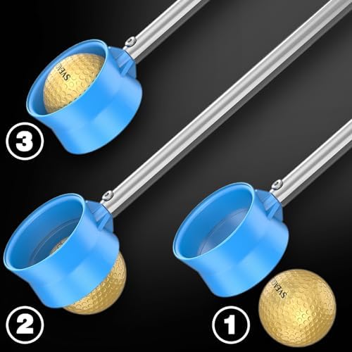 Golf Ball Retriever Telescopic for Water, 12Ft/9Ft Two-Sided Golf Ball Grabber - Image 2