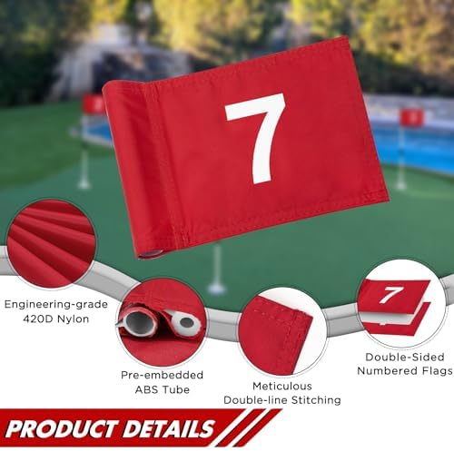 KINGTOP Numbered Mini Golf Flags - Image 2