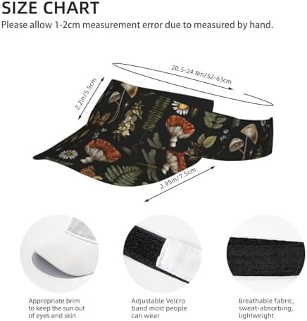 Sports Sun Visor Hats Adjustable Men Women Lightweight Packable Cooling Empty - Image 3