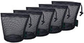 iBasingo 5-Pack Black Mesh Bag Nylon Drawstring Stuff Sacks BVP01 by iBasingo