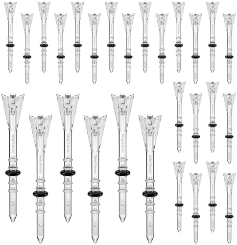 100 Pcs 4 Prong Anti-Slip Golf Tees 3-1/4" Adjustable Plastic Golf Tees by Unknown