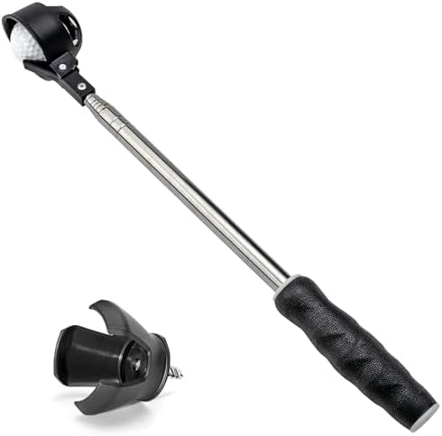 Portable Retractable Stainless Steel Golf Ball Retriever Telescopic Pick Up by Famgee