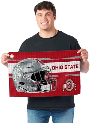 Northwest NCAA Golf Towel, Official Licensed Microfiber Waffle Fabric, - Image 2