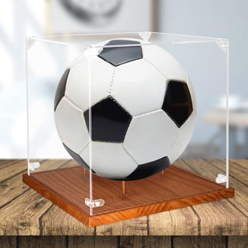 Clear Acrylic Soccer Display Case - Image 3