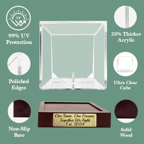 Custom Engraved Lacrosse Ball Display Case - Image 4
