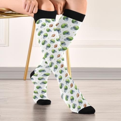 White Baseballs Stitching Compression Sock - Image 3