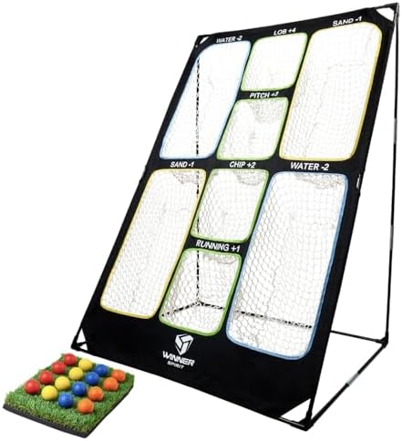 WINNER SPIRIT Play 707 Golf Chipping Game Net by WINNERSPIRIT