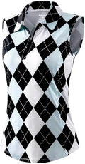 G Gradual Women's Golf Shirts Lightweight 1/4 Zip Collared Tank Top by GGradual